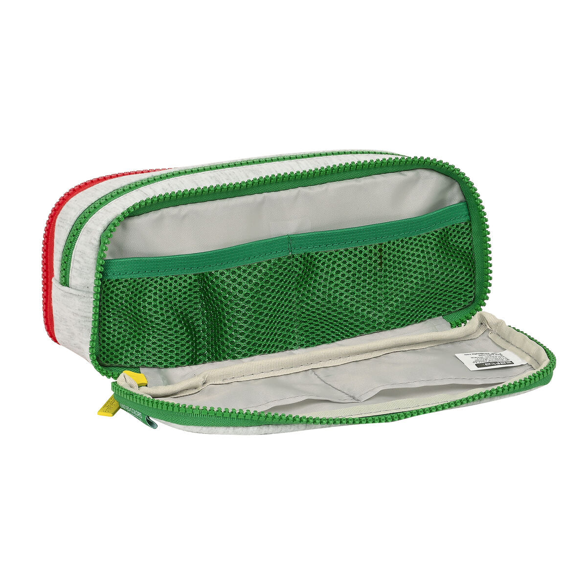 Penar triplu Benetton Pop Gri (21 x 8 x 8 cm) - Birou și papetărie, Material școlar și educațional