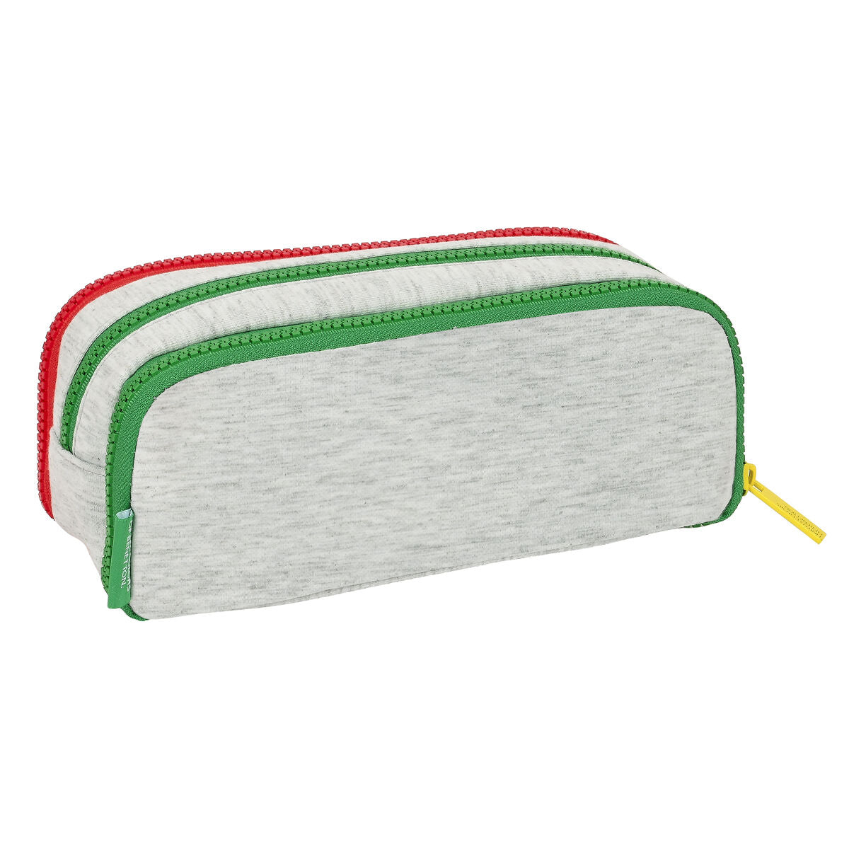 Penar triplu Benetton Pop Gri (21 x 8 x 8 cm) - Birou și papetărie, Material școlar și educațional