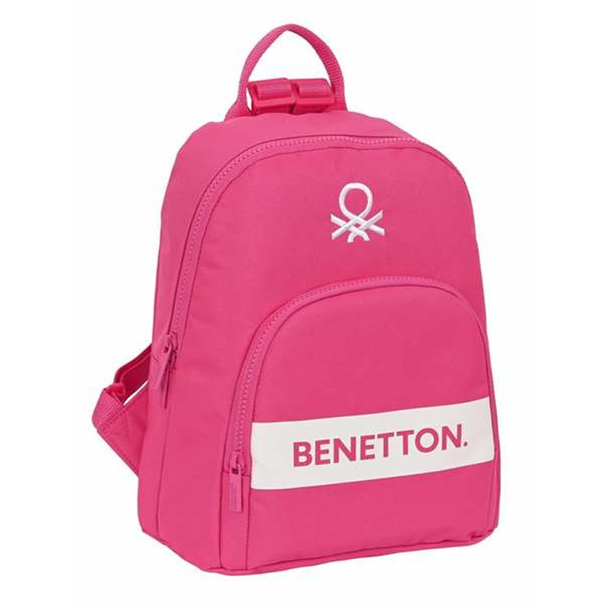 Rucsac Casual Benetton Raspberry Fucsia 25 x 30 x 13 cm - Birou și papetărie, Material școlar și educațional