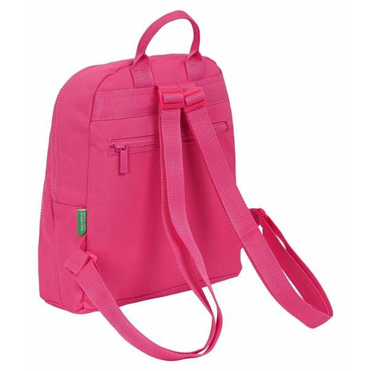 Rucsac Casual Benetton Raspberry Fucsia 25 x 30 x 13 cm - Birou și papetărie, Material școlar și educațional
