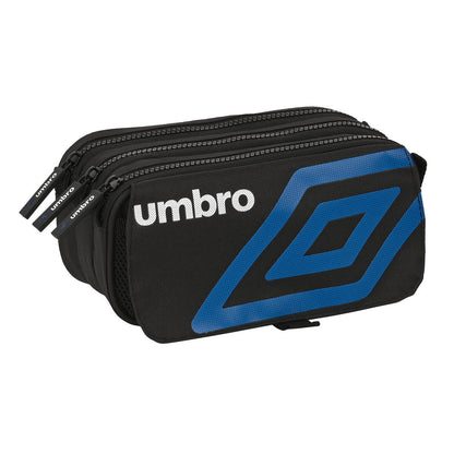 Penar triplu Umbro Flash Negru (21,5 x 10 x 8 cm) - Birou și papetărie, Material școlar și educațional