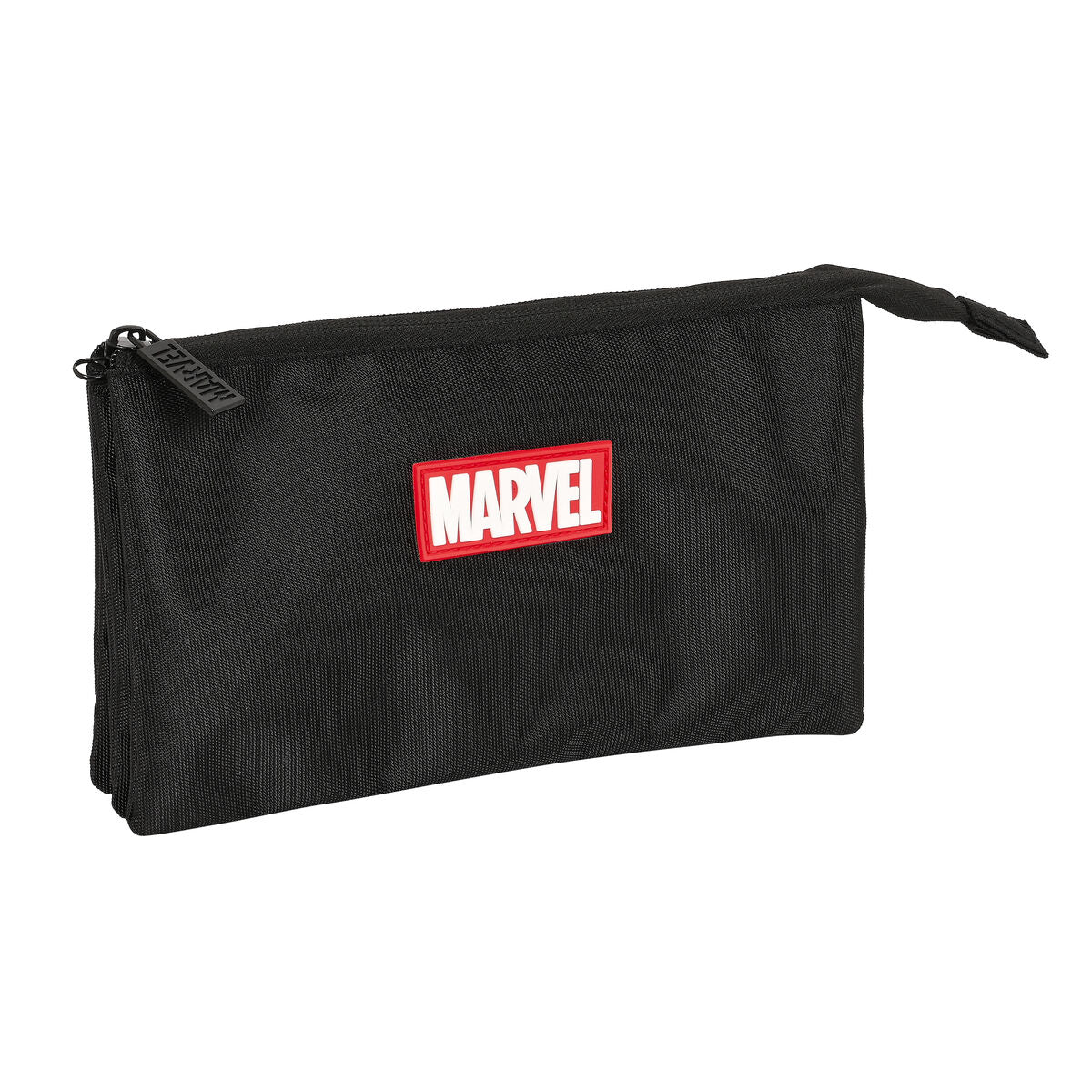Penar triplu Marvel Negru (22 x 12 x 3 cm) - Birou și papetărie, Material școlar și educațional