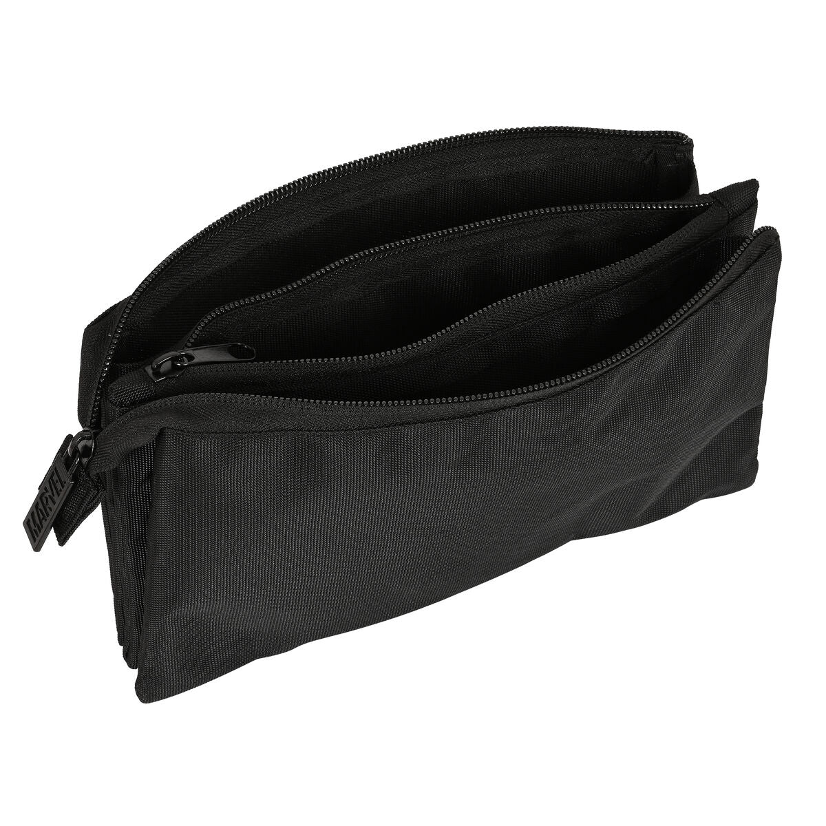 Penar triplu Marvel Negru (22 x 12 x 3 cm) - Birou și papetărie, Material școlar și educațional