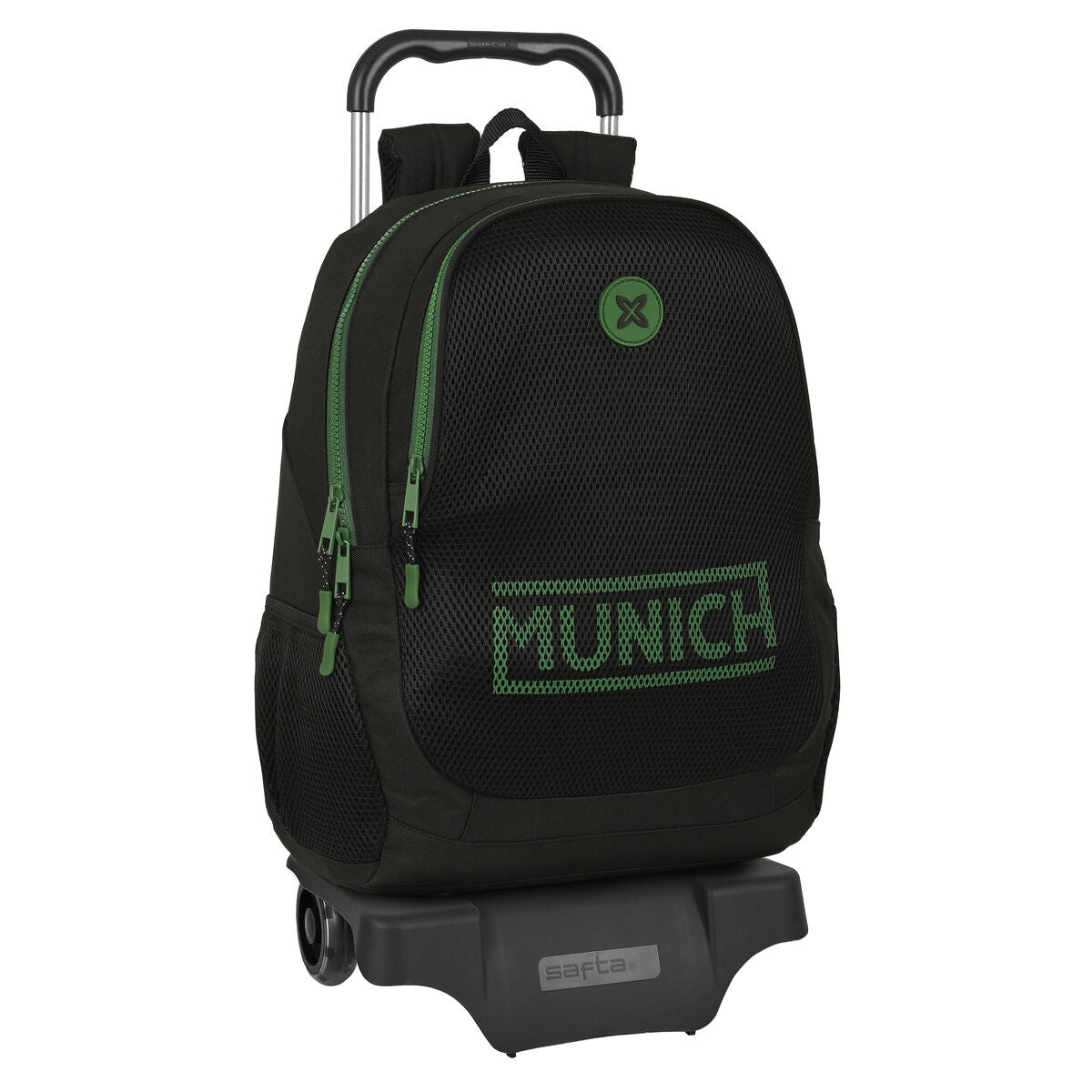 Ghiozdan cu Roți Munich Caviar Negru 32 x 44 x 16 cm - Birou și papetărie, Material școlar și educațional