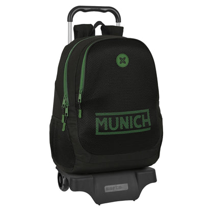 Ghiozdan cu Roți Munich Caviar Negru 32 x 44 x 16 cm - Birou și papetărie, Material școlar și educațional
