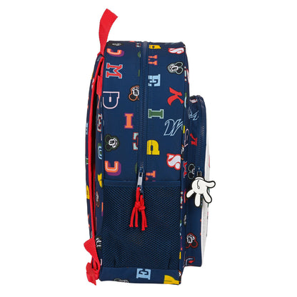Ghiozdan Mickey Mouse Only One Bleumarin 33 x 42 x 14 cm - Birou și papetărie, Material școlar și educațional