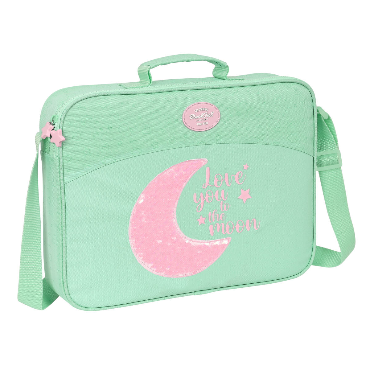 ghiozdan de școală BlackFit8 Moon Verde 38 x 28 x 6 cm - Birou și papetărie, Material școlar și educațional