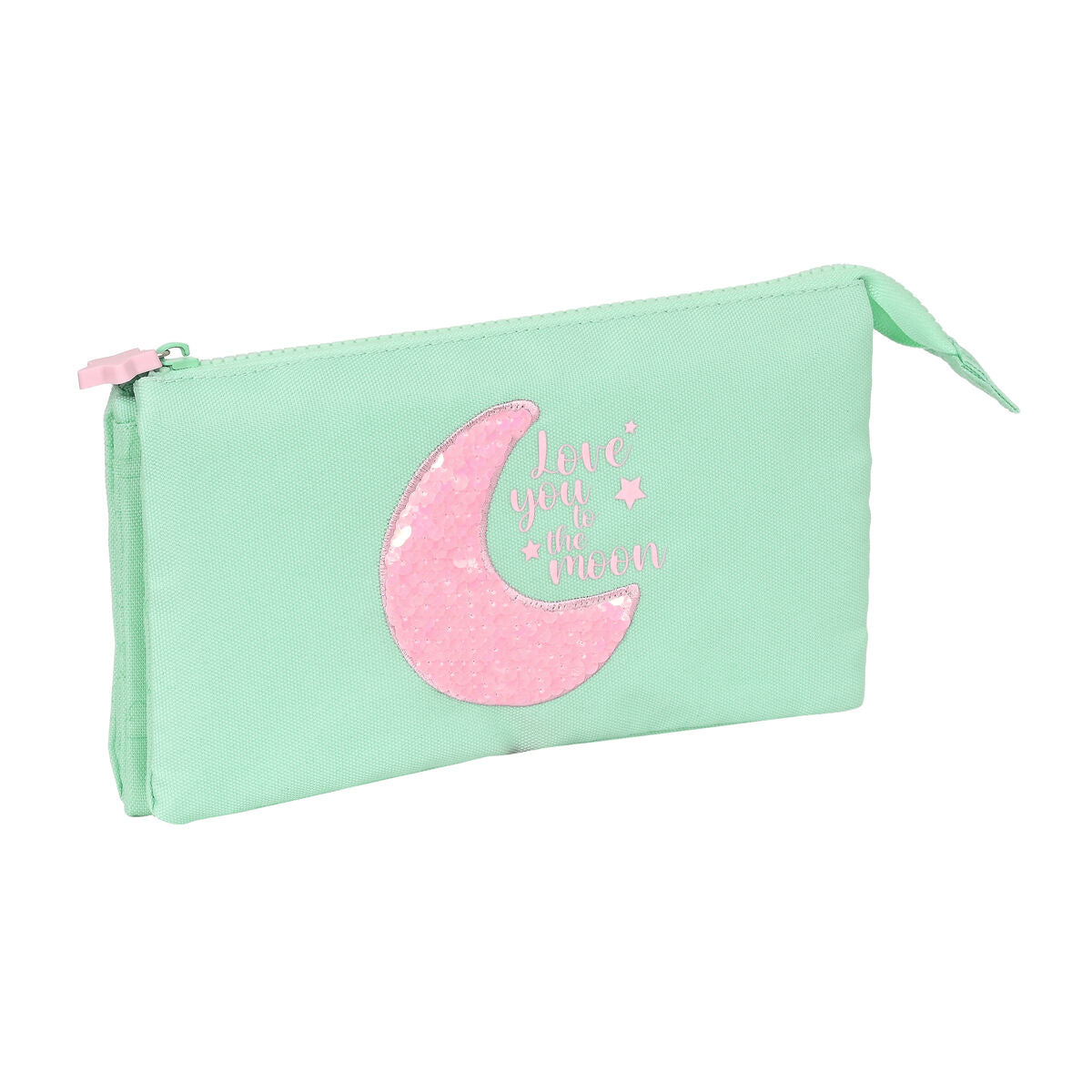 Penar triplu BlackFit8 Moon Verde 22 x 12 x 3 cm - Birou și papetărie, Material școlar și educațional