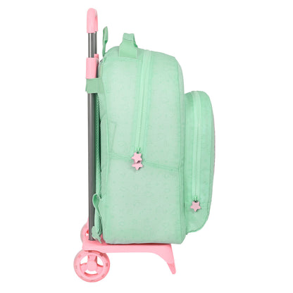 Ghiozdan cu Roți BlackFit8 Moon Verde 32 x 42 x 15 cm - Birou și papetărie, Material școlar și educațional