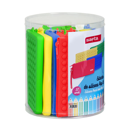 Penar Școlar Safta Pop It Plat Multicolor Set (12 Piese) - Birou și papetărie, Material școlar și educațional