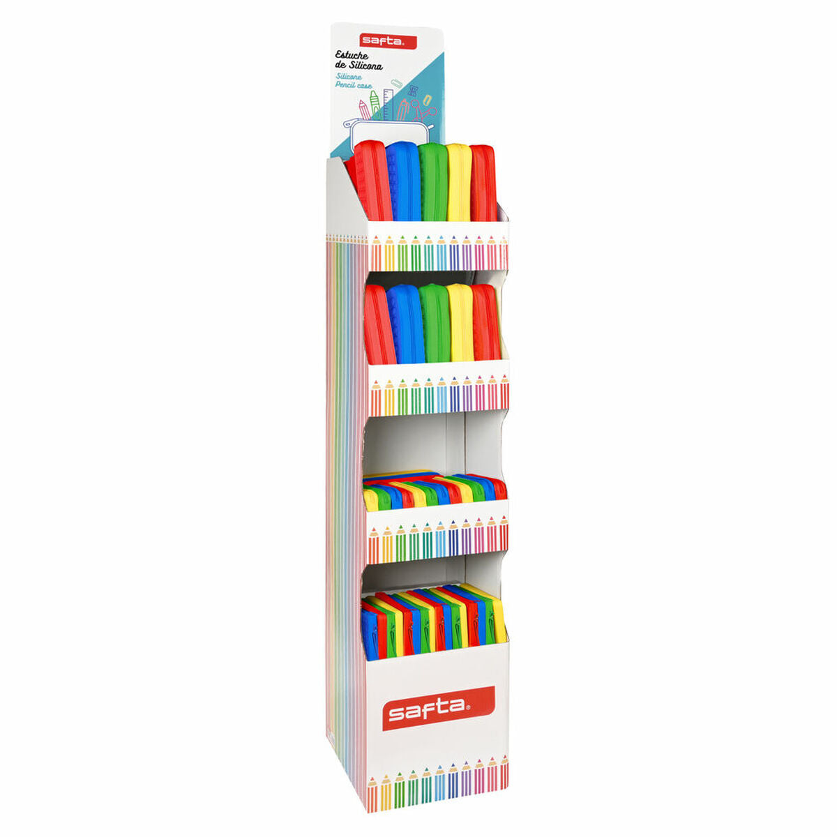 Penar Școlar Safta Roșu 29.5 x 168.5 x 32.5 cm - Birou și papetărie, Material școlar și educațional