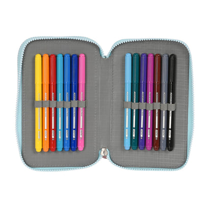 Creion dublu Moos Garden Turquoise 12.5 x 19.5 x 4 cm (28 Piese) - Birou și papetărie, Material școlar și educațional