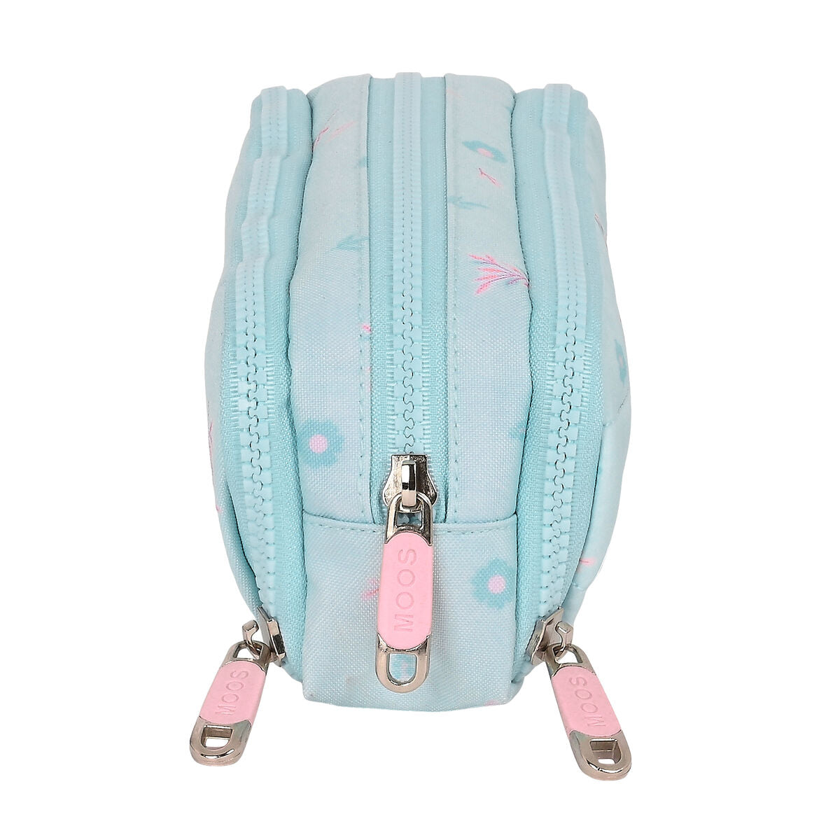 Penar triplu Moos Garden Turquoise 21 x 8 x 8 cm - Birou și papetărie, Material școlar și educațional