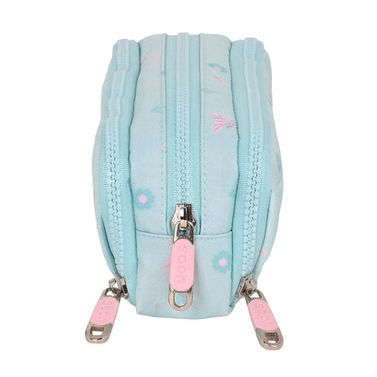 Penar triplu Moos Garden 21 x 8 x 8 cm Turquoise - Birou și papetărie, Material școlar și educațional