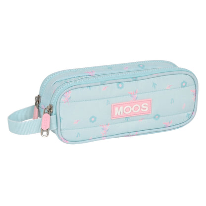 Penar dublu Moos Garden Turquoise 21 x 8 x 6 cm - Birou și papetărie, Material școlar și educațional