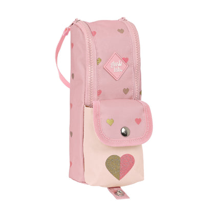Penar Școlar Glow Lab Hearts Roz (6 x 21 x 6 cm) - Birou și papetărie, Material școlar și educațional