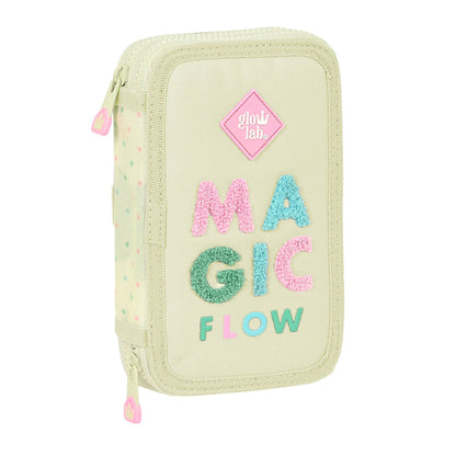Penar cu Accesorii Glow Lab Magic flow Bej 12.5 x 19.5 x 4 cm (28 Piese) - Birou și papetărie, Material școlar și educațional