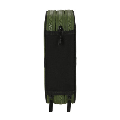 Penar Triplu Safta Dark forest Negru Verde 12.5 x 19.5 x 5.5 cm (36 Piese) - Birou și papetărie, Material școlar și educațional