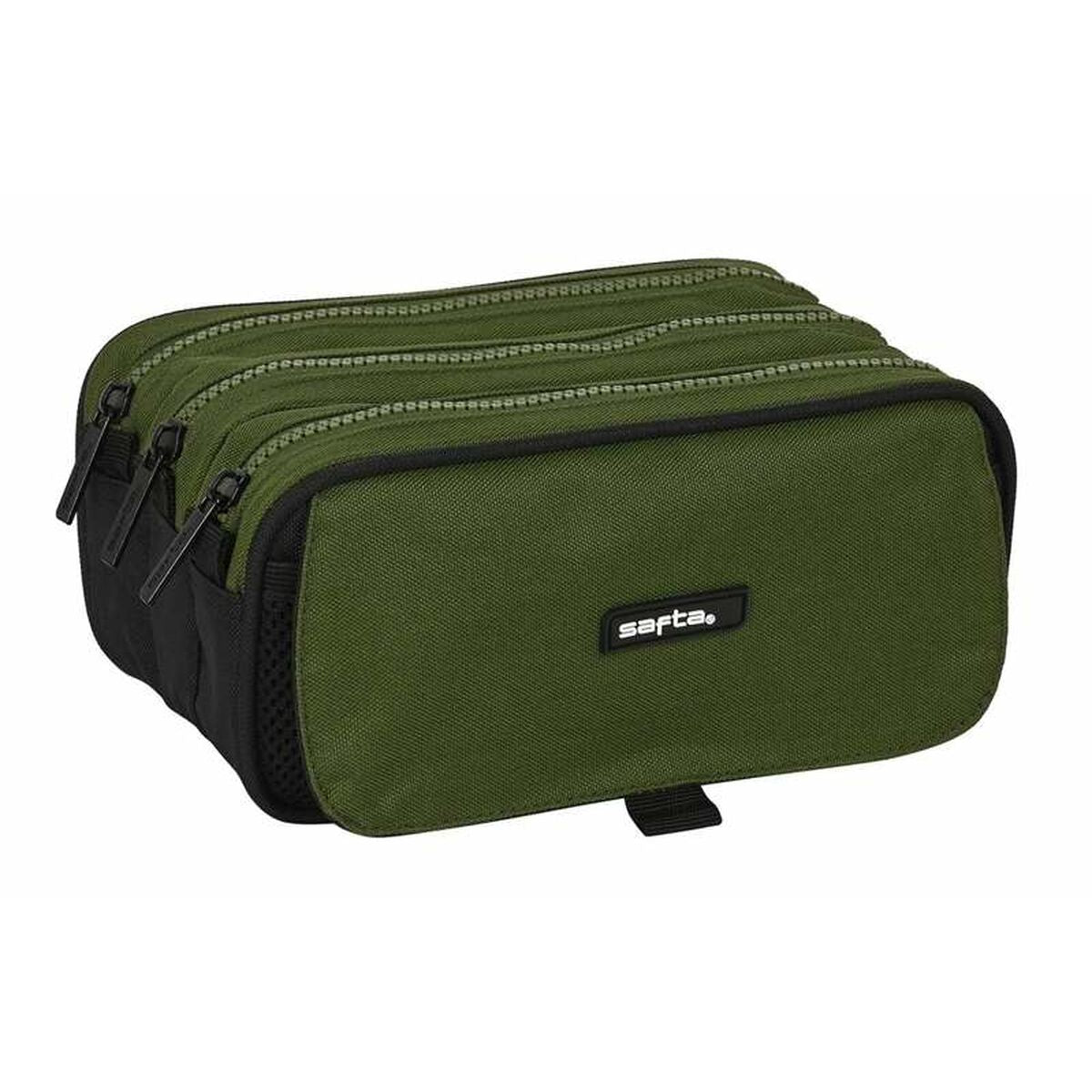 Penar triplu Safta Dark Forest Verde 21,5 x 10 x 8 cm - Birou și papetărie, Material școlar și educațional