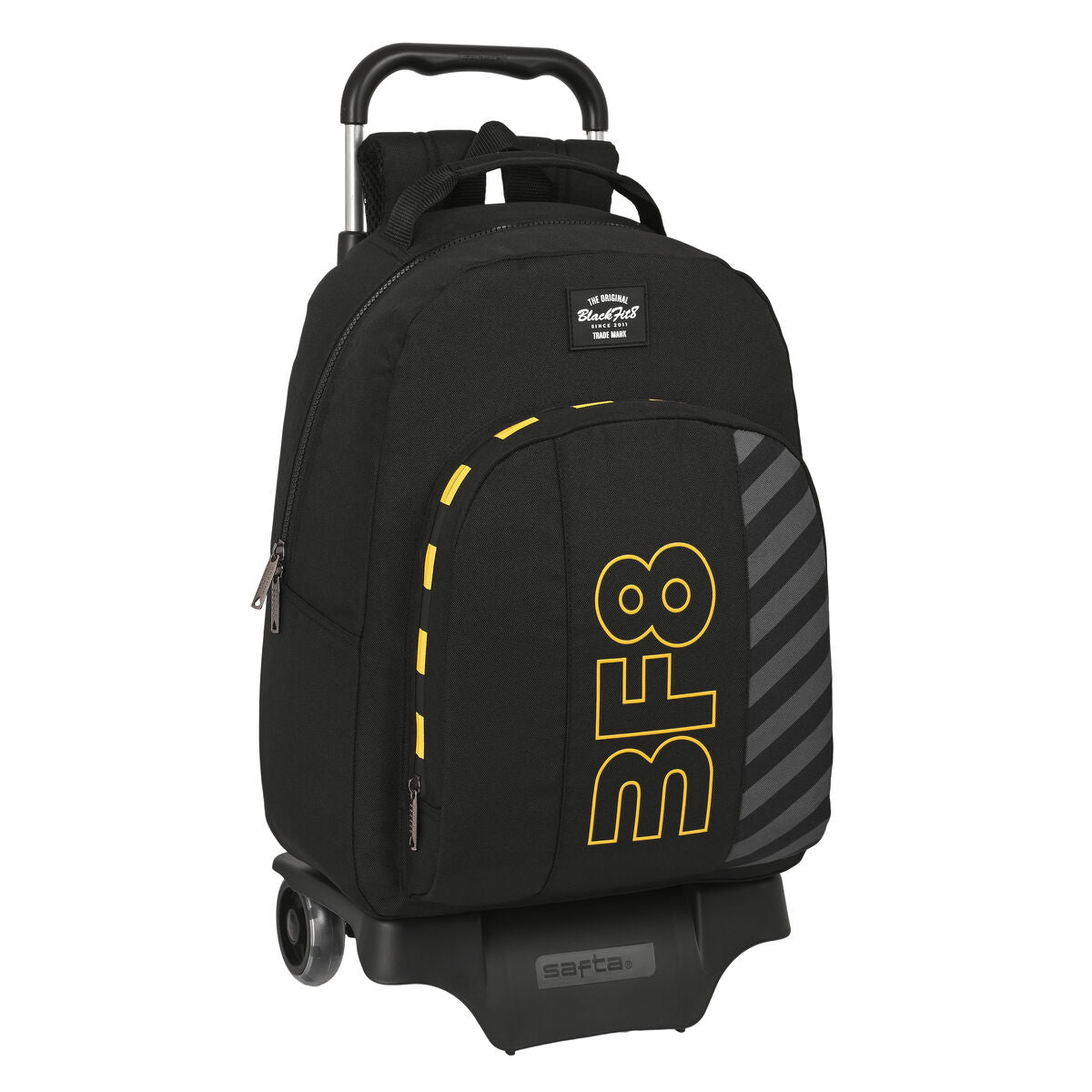 Ghiozdan cu Roți BlackFit8 Zone Negru 32 x 42 x 15 cm - Birou și papetărie, Material școlar și educațional