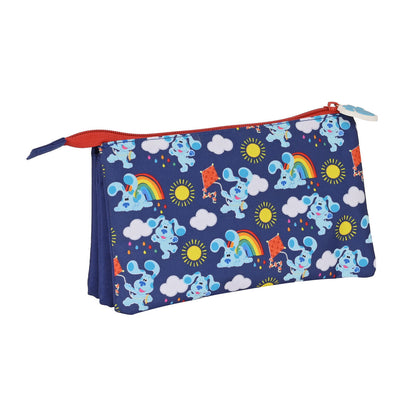 Penar triplu Blue's Clues Bleumarin (22 x 12 x 3 cm) - Birou și papetărie, Material școlar și educațional