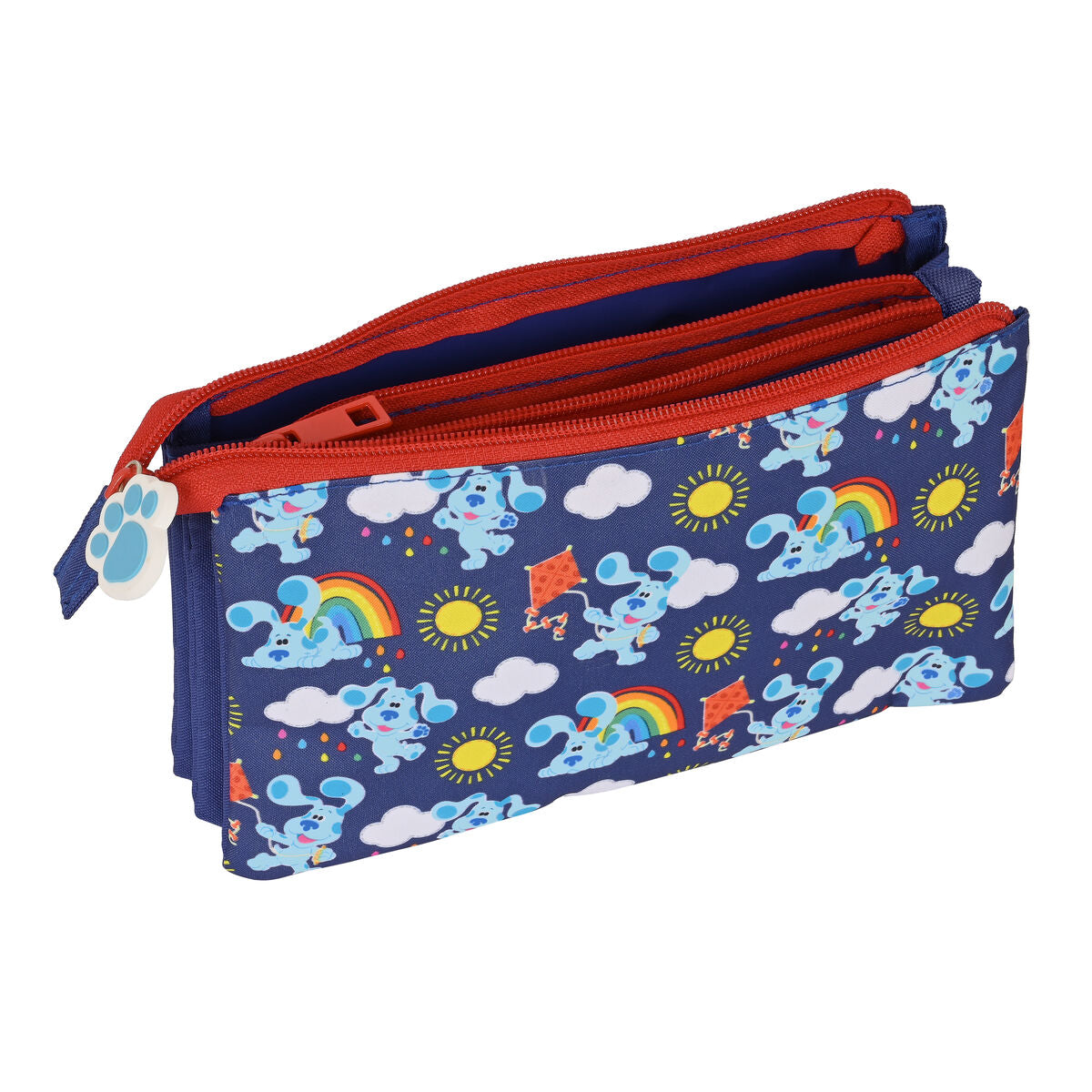 Penar triplu Blue's Clues Bleumarin (22 x 12 x 3 cm) - Birou și papetărie, Material școlar și educațional
