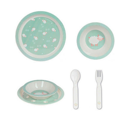 Set de Menaj pentru Copii Safta Ovejita (4 Piese) - Acasă și bucătărie, Tacâmuri, veselă și sticlărie