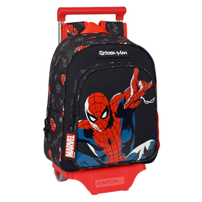 Ghiozdan cu Roți Spider-Man Hero Negru 27 x 33 x 10 cm - Birou și papetărie, Material școlar și educațional