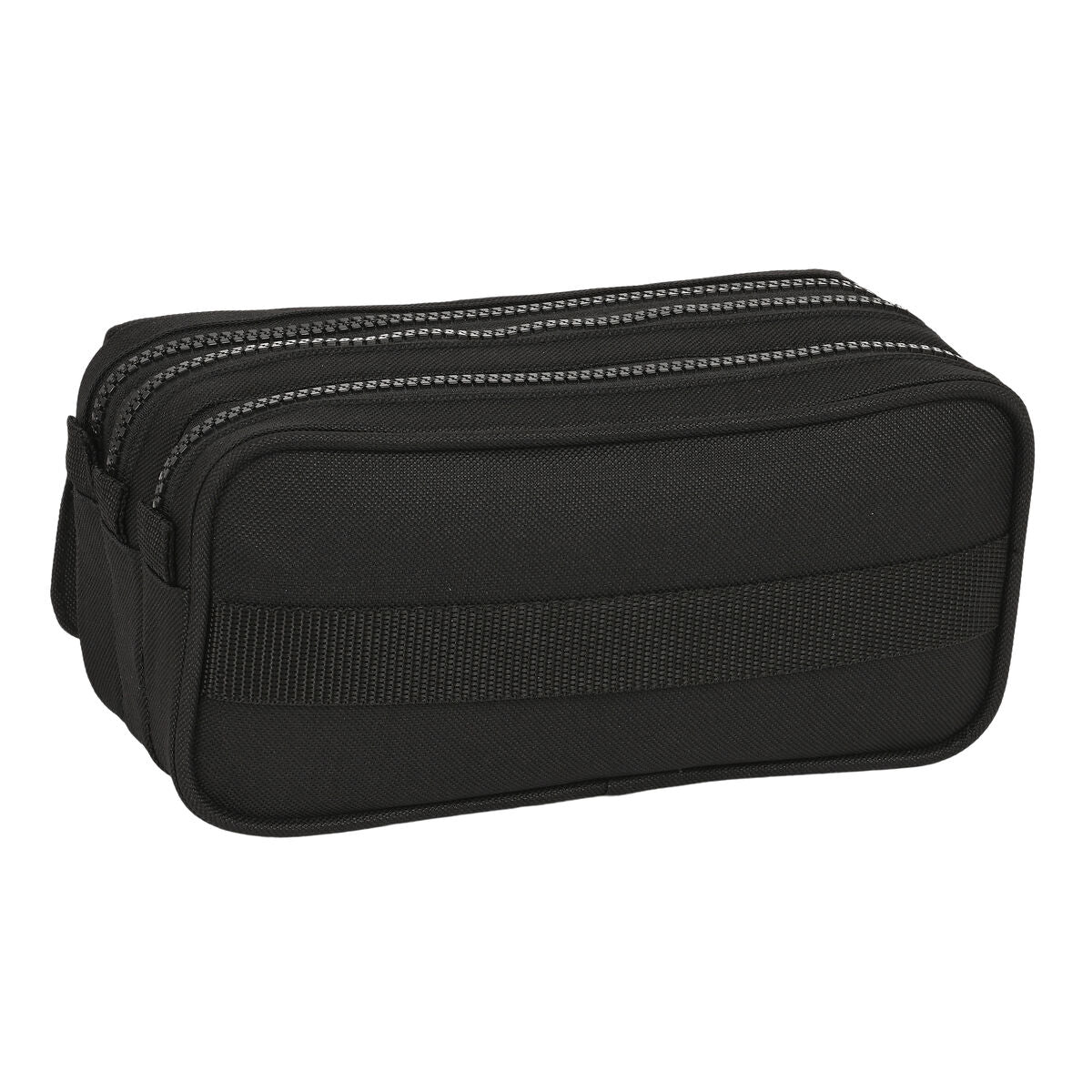 Penar triplu Kappa Black and pink Negru (21,5 x 10 x 8 cm) - Birou și papetărie, Material școlar și educațional
