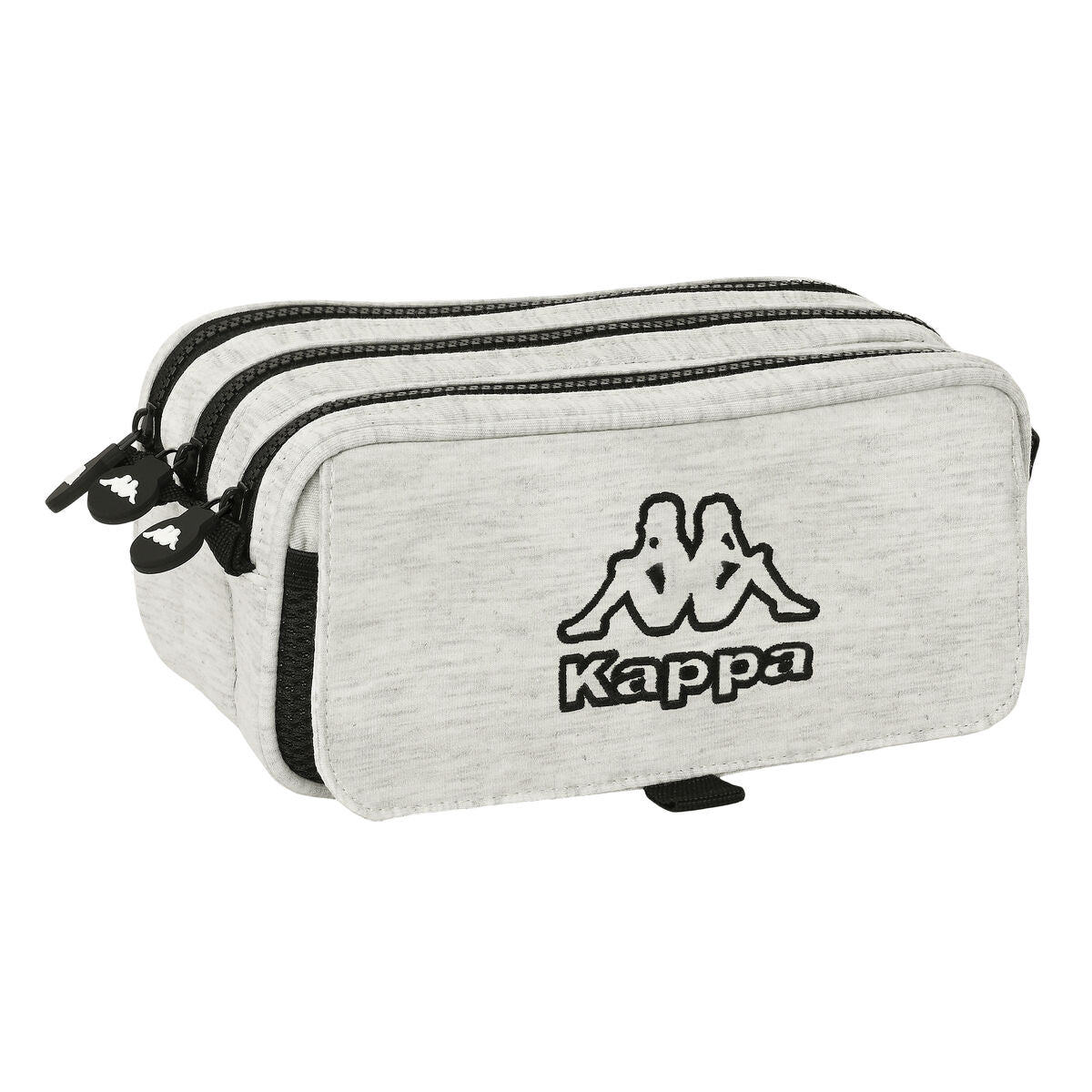 Penar triplu Kappa Grey knit Gri (21,5 x 10 x 8 cm) - Birou și papetărie, Material școlar și educațional