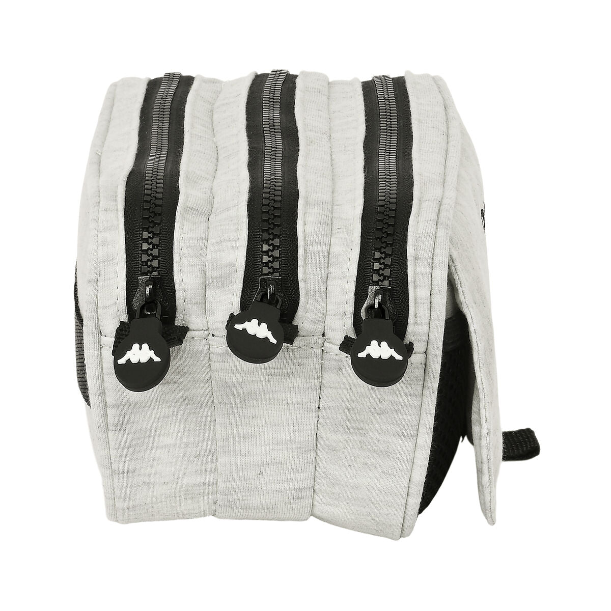 Penar triplu Kappa Grey knit Gri (21,5 x 10 x 8 cm) - Birou și papetărie, Material școlar și educațional