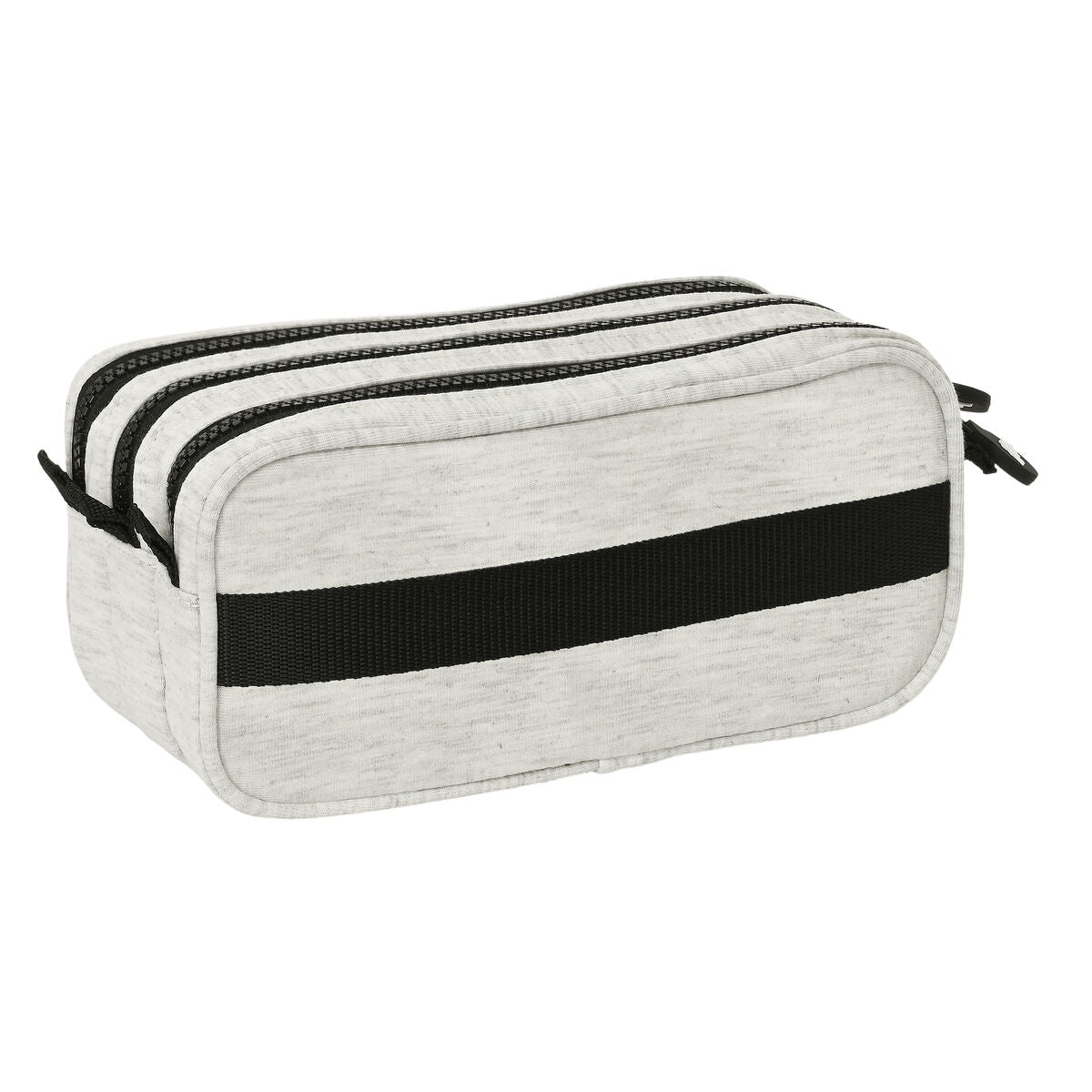 Penar triplu Kappa Grey knit Gri (21,5 x 10 x 8 cm) - Birou și papetărie, Material școlar și educațional