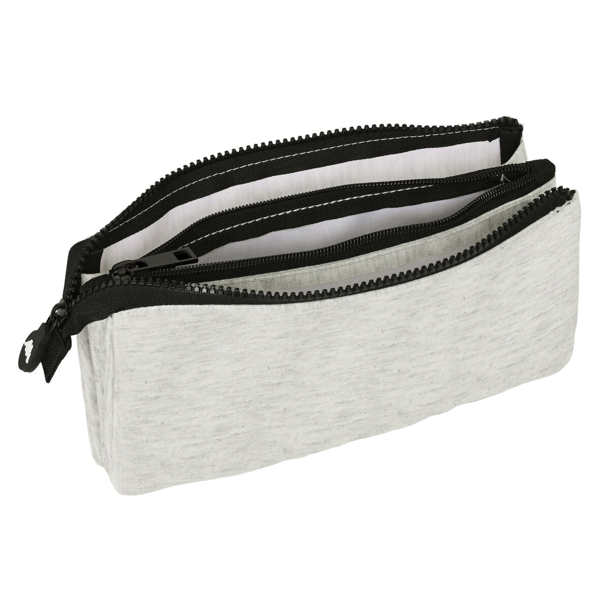 Penar triplu Kappa Grey knit Gri (22 x 12 x 3 cm) - Birou și papetărie, Material școlar și educațional