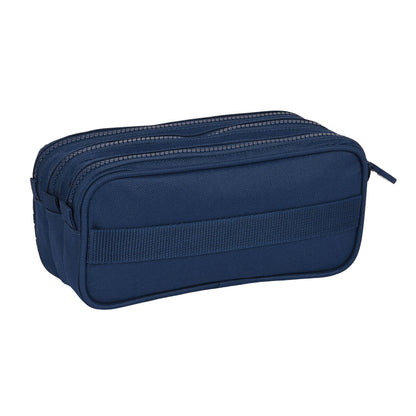 Penar triplu Kappa Navy Bleumarin (21,5 x 10 x 8 cm) - Birou și papetărie, Material școlar și educațional