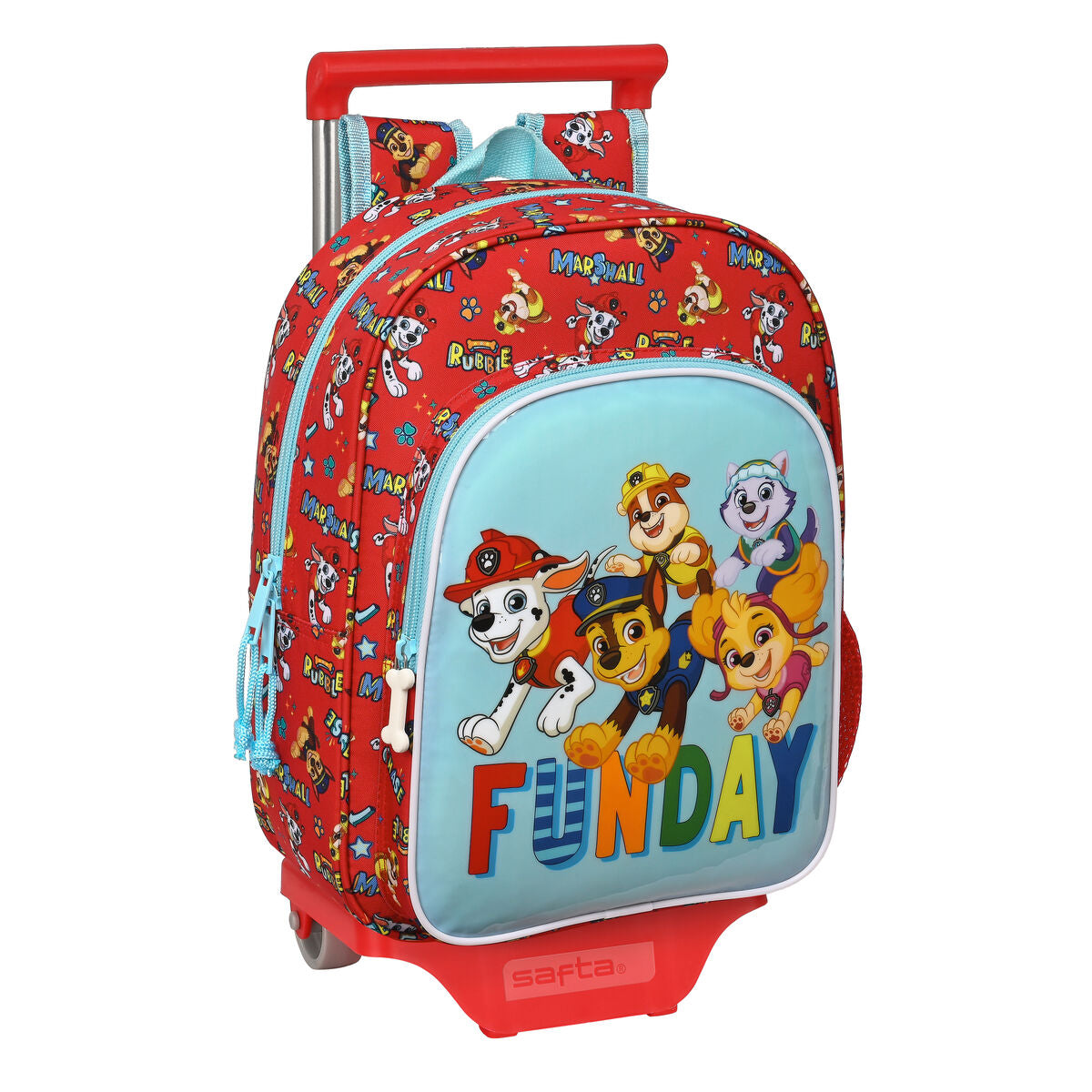 Ghiozdan cu Roți The Paw Patrol Funday Albastru Roșu 26 x 34 x 11 cm - Birou și papetărie, Material școlar și educațional