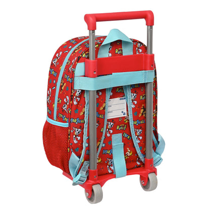 Ghiozdan cu Roți The Paw Patrol Funday Albastru Roșu 26 x 34 x 11 cm - Birou și papetărie, Material școlar și educațional