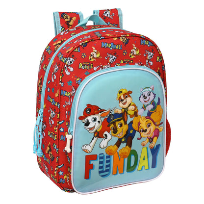 Rucsac pentru Copii The Paw Patrol Funday Roșu Albastru deschis (26 x 34 x 11 cm) - Birou și papetărie, Material școlar și educațional