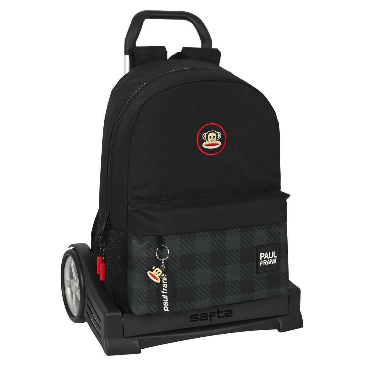 Ghiozdan cu Roți Paul Frank Campers Negru (30 x 46 x 14 cm) - Birou și papetărie, Material școlar și educațional