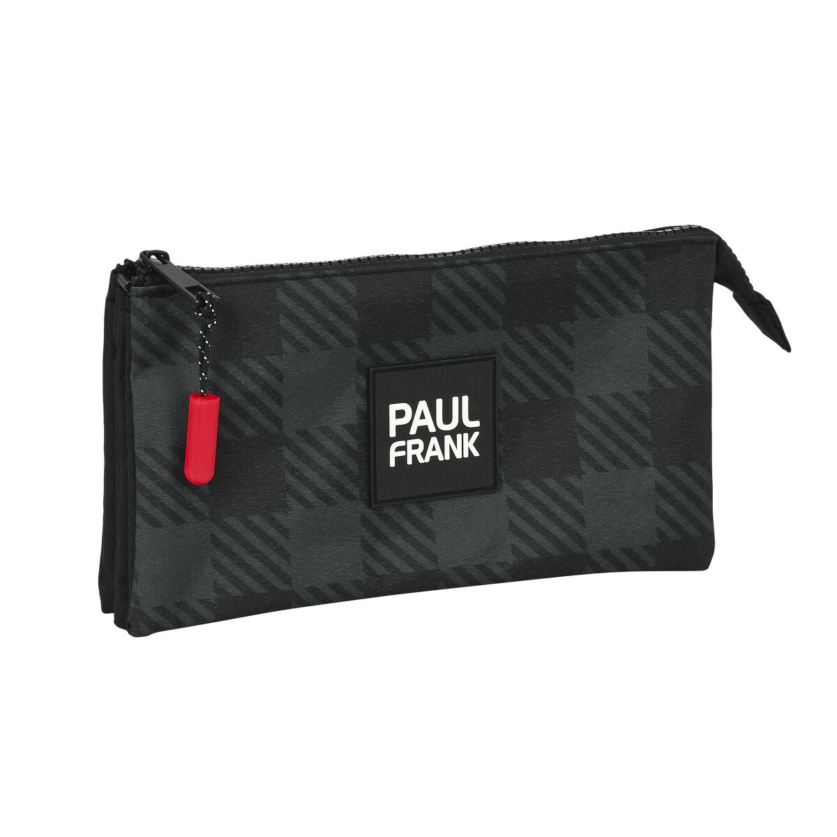 Penar triplu Paul Frank Campers Negru (22 x 12 x 3 cm) - Birou și papetărie, Material școlar și educațional