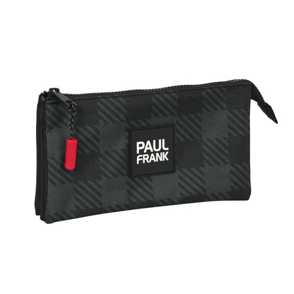 Penar triplu Paul Frank Campers Negru (22 x 12 x 3 cm) - Birou și papetărie, Material școlar și educațional
