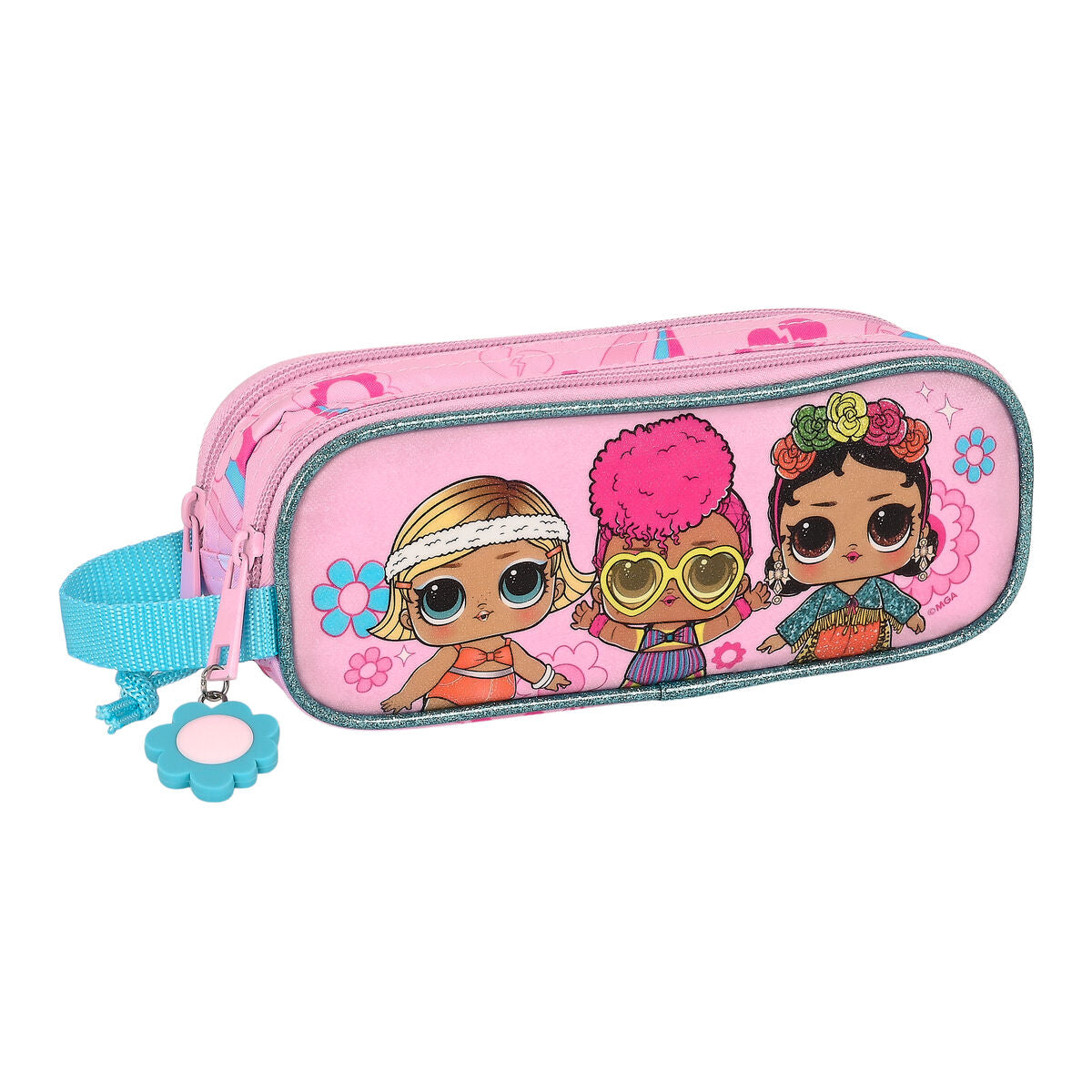 Penar dublu LOL Surprise! Glow girl Roz (21 x 8 x 6 cm) - Birou și papetărie, Material școlar și educațional