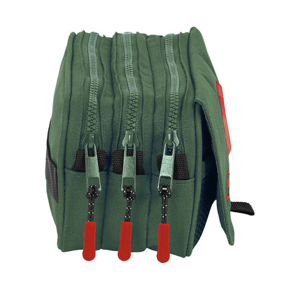 Penar triplu Munich Verde Verde (21,5 x 10 x 8 cm) - Birou și papetărie, Material școlar și educațional