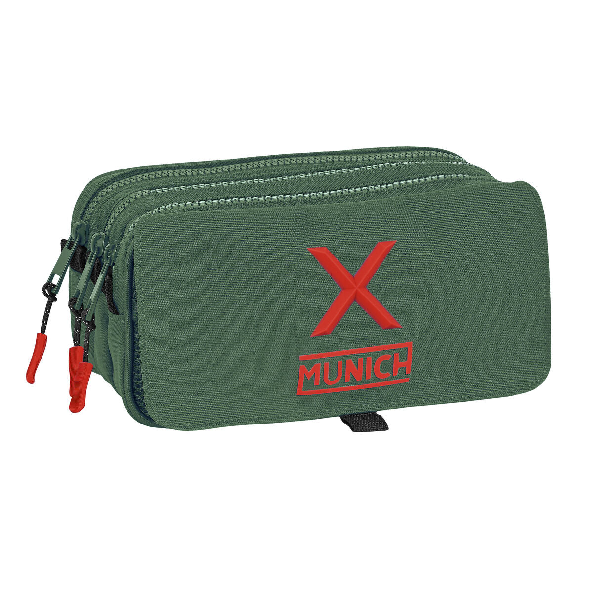 Penar triplu Munich Verde Verde (21,5 x 10 x 8 cm) - Birou și papetărie, Material școlar și educațional
