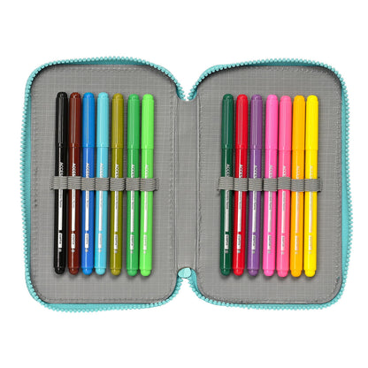Creion dublu Baby Shark Surfing Albastru Alb 12.5 x 19.5 x 4 cm (28 Piese) - Birou și papetărie, Material școlar și educațional