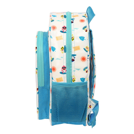 Ghiozdan Baby Shark Surfing Albastru Alb 26 x 34 x 11 cm - Birou și papetărie, Material școlar și educațional