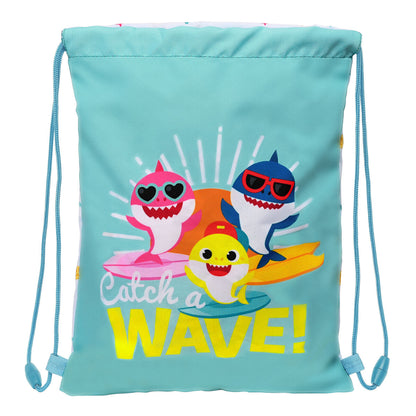 Geantă Rucsac cu Bretele Baby Shark Surfing Albastru Alb 26 x 34 x 1 cm - Birou și papetărie, Material școlar și educațional