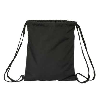 Geantă Rucsac cu Bretele BlackFit8 Old school Negru Gri 35 x 40 x 1 cm - Birou și papetărie, Material școlar și educațional