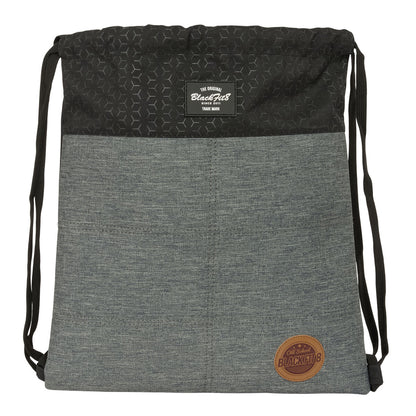 Geantă Rucsac cu Bretele BlackFit8 Old school Negru Gri 35 x 40 x 1 cm - Birou și papetărie, Material școlar și educațional