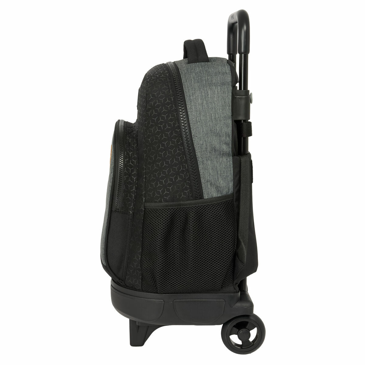 Ghiozdan cu Roți BlackFit8 Old school Negru Gri 33 x 45 x 22 cm - Birou și papetărie, Material școlar și educațional