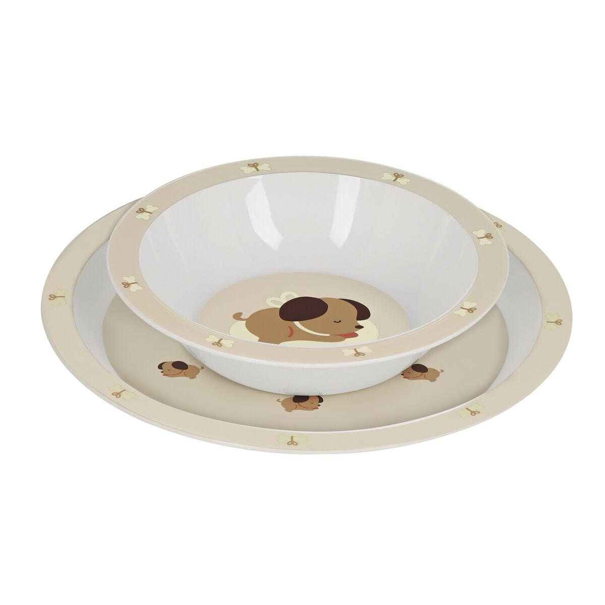 Set de Veselă Safta Puppy 22.5 x 26 x 5.5 cm (4 Piese) - Bebelus, Alăptarea și hrănirea